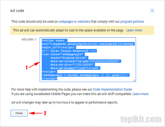 Cara membuat iklan tautan AdSense