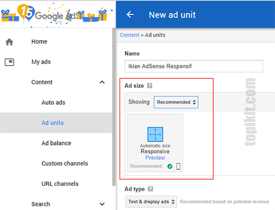 Kelebihan unit iklan adsense responsif dibandingkan unit iklan adsense ukuran tetap