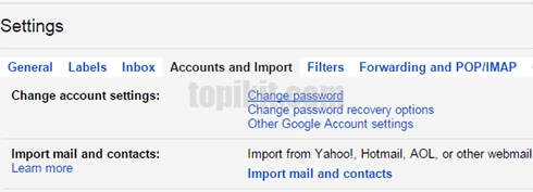 Mengubah password akun GMail