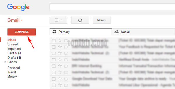 Cara menyisipkan link (tautan) di Gmail
