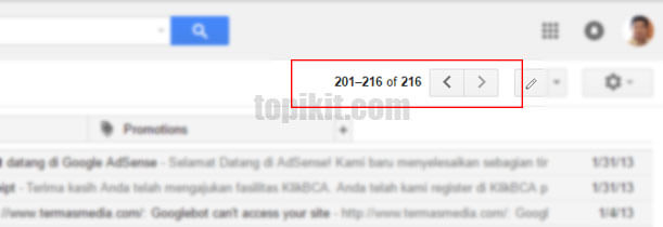 Menemukan email terlama (oldest email) di Gmail dengan Cepat