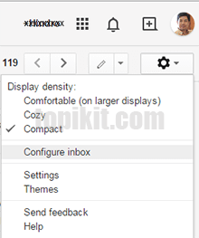 Mengaktifkan menonaktifkan tab inbox GMail