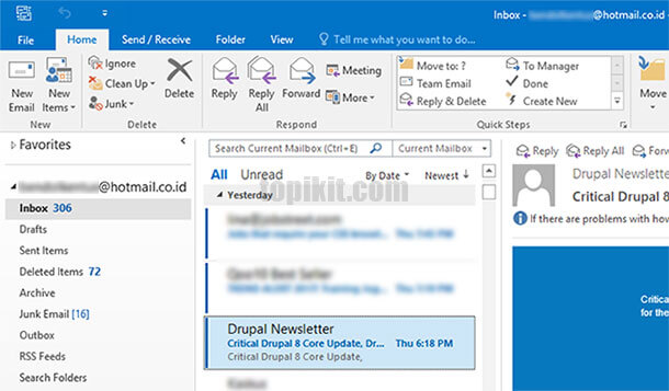 Mengkonfigurasi Microsoft Outlook 2016 dengan Outlook.com