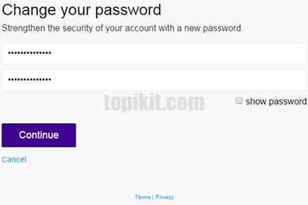 Mengubah password akun Yahoo Mail