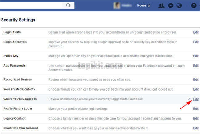 Keluar sign out dari Facebook pernah dibuka di perangkat lain