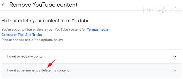 Menghapus komentar YouTube