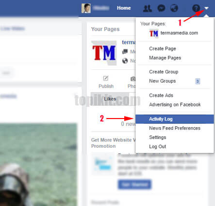 Menghapus riwayat penelusuran pencarian Facebook