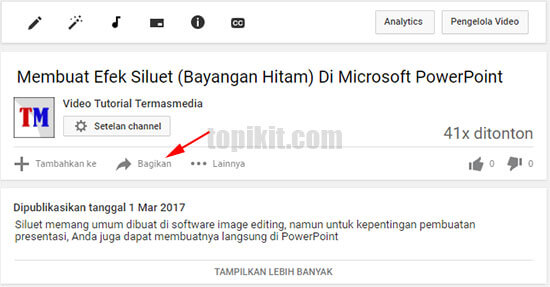Mengirim membuat postingan video YouTube Facebook