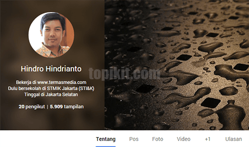 Menyembunyikan jumlah tampilan view count Google Plus
